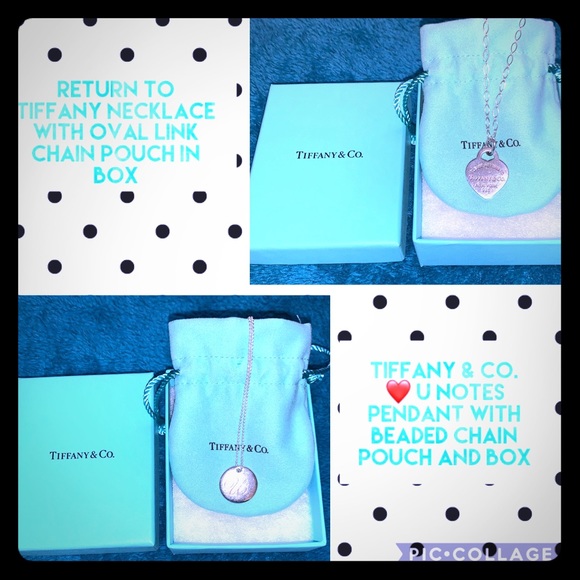 Tiffany & Co. Jewelry - ❤️U Notes Pendant and Return to Tiffany necklaces. Tiffany & Co. Jewelry - ❤️U Notes Pendant and Return to Tiffany necklaces.